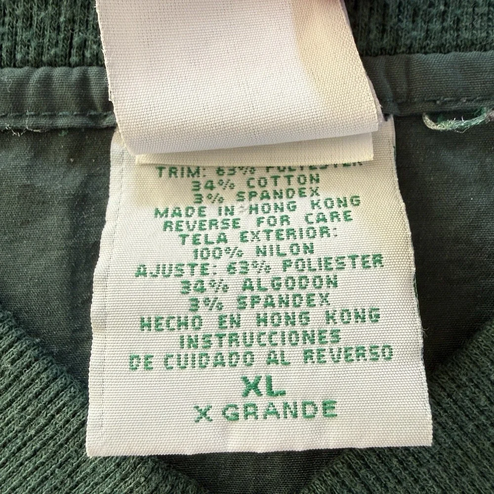 Vtg Flying Dog Brewery Windbreaker Pullover‎ Men's Size XL Green Pockets EMI tag